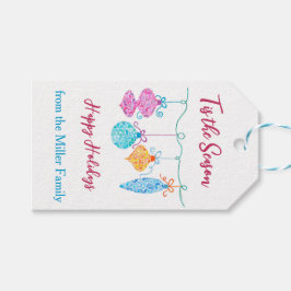 Hangende Ornamenten Gift Label Cadeaulabel