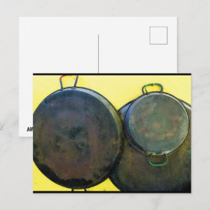 Hangende Paella-schotels Briefkaart