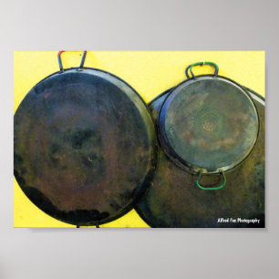 Hangende Paella-schotels Poster