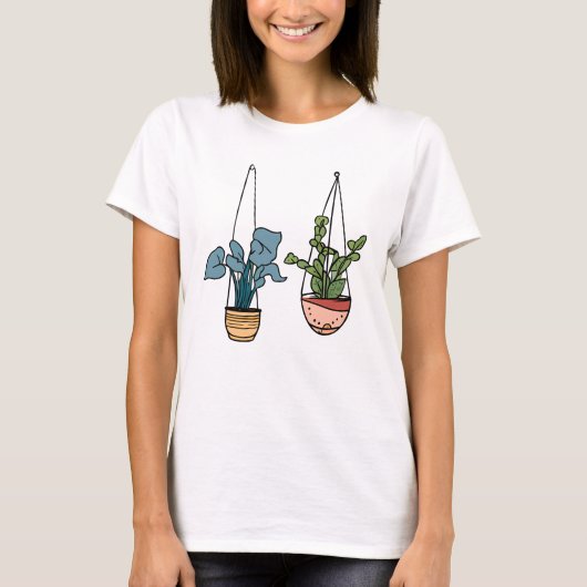 Hangende plantenbakken t-shirt (Voorkant)