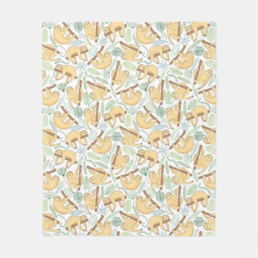 Hangende sleuven fleece deken (Voorkant)