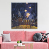 Hangende sterren Art Matte Canvas Afdruk (Insitu (Woonkamer))