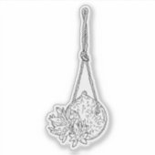 hangende succulente Sticker (Voorkant)