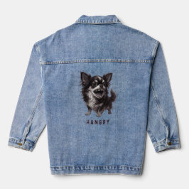 Hanger Chihuahua - Grappig Agressief Angry Scary Denim Jacket