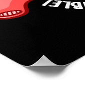 Hanger Funny Maag Pun Donker BG Poster (Hoek)