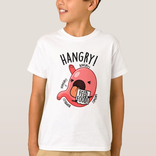 Hanger Funny Maag Pun T-shirt (Voorkant)