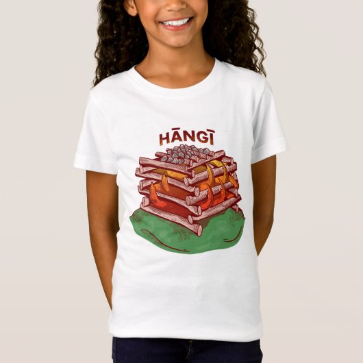 Hangi Maori Koken Voedsel Kai T-shirt (Voorkant)