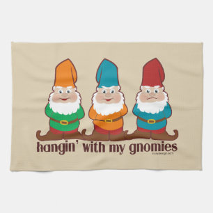 Hangin met mijn gnomen Beige Theedoek