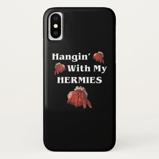 Hangin met mijn Hermies Funny Hermit Crab Lover Case-Mate iPhone Case (Achterkant)
