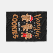 Hangin met mijn koekjes ontbijtkoek kerstmis voor fleece deken (Voorkant (Horizontaal))