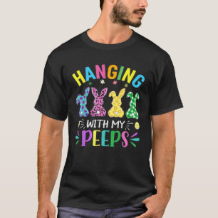 Hangin Met Mijn Peeps Schattige Bunny Easter Rabbi T-shirt