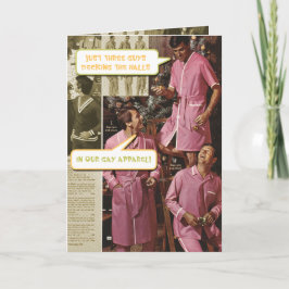 Hanging Balls grappige gay kerstkaart Feestdagen Kaart