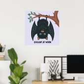 Hanging Bat Poster (Thuiskantoor)