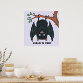 Hanging Bat Poster (Keuken)