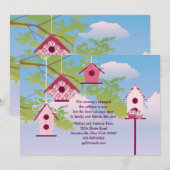 Hanging Bird Houses Moving Announance Aankondiging (Voorkant / Achterkant)