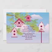 Hanging Bird Houses Moving Faire-part (Devant)