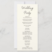 Hanging Blue Snowflakes Programme de mariage jaune (Dos)