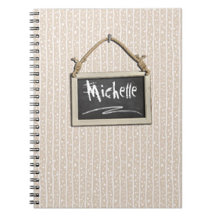 Hanging Chalkboard Beige ID397 Notitieboek
