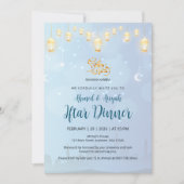 Hanging Golden Lanterns Ramadan Iftar Invitation (Devant)