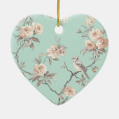 Hanging Heart Ornament - Shabby Chic (Achterkant)