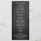 Hanging Heart Tree Chalkboard Programme de mariage (Dos)
