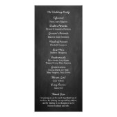 Hanging Heart Tree Chalkboard Programme de mariage (Dos)