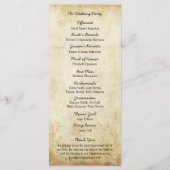 Hanging Heart Tree Vintage Wedding Programme (Dos)