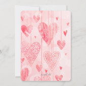 Hanging Hearts Valentine's Day Invitation (Dos)