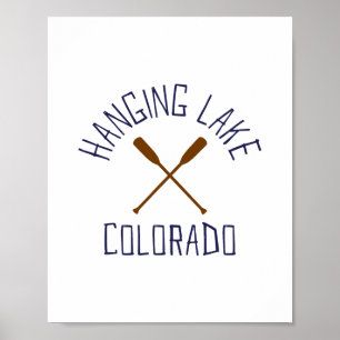 Hanging Lake Colorado Buitenactiviteiten Vintage Poster