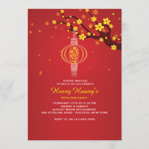 Hanging Lantern Invitation Kaart