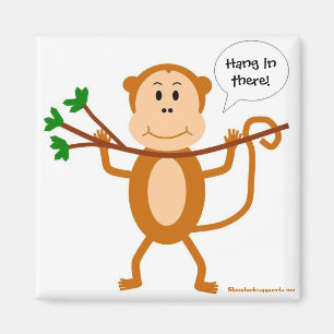 Hanging Monkey magnet Magneet