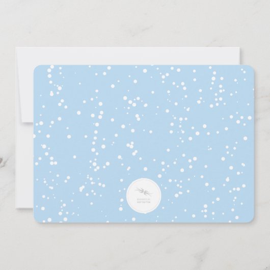 Hanging Noël Ornements Fête Invitation (Dos)