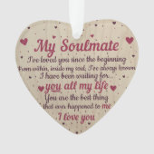 Hanging Ornament - Mijn Soulmate (voorkant)