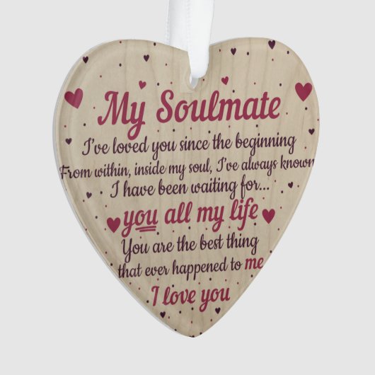 Hanging Ornament - Mijn Soulmate (voorkant)
