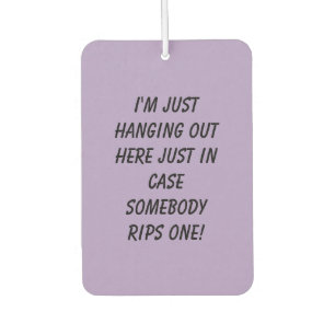 Hanging Out Bleke Paarse Auto Air Freshener Luchtverfrisser