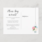 Hanging Plants Nieuw Adres We Zijn Verhuisd Thuis Aankondigingskaart (Achterkant)