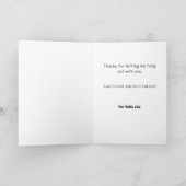 Hanging Sloth Bonne carte d'anniversaire (Intérieur)