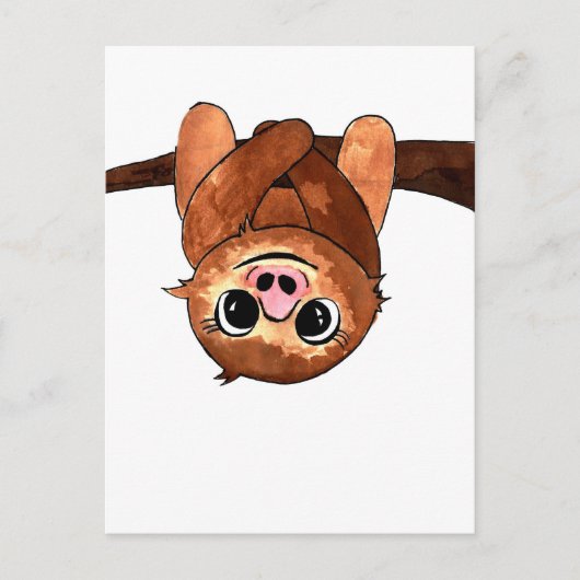 Hanging sloth briefkaart (Voorkant)