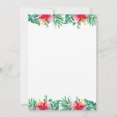 Hanging Sloth Girl Anniversaire Photo Invitation (Dos)