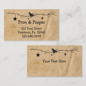 Hanging Stars & Crow Carte de visite (Devant / Derrière)