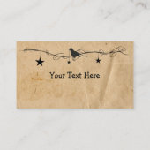 Hanging Stars & Crow Carte de visite (Dos)
