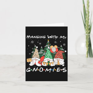 Hanging with My Gnomies Christmas Gnome Family Paj Kaart