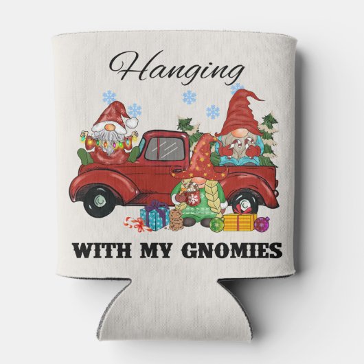 Hanging With My Gnomies - Schattigee kerst Blikjeskoeler (Achterkant)