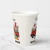 Hanging With My Gnomies - Schattigee kerst Papieren Bekers (Rechts)