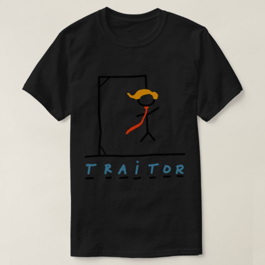 Hangmanspel. Traitor. T-shirt (Design voorkant)