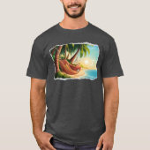 Hangmat in Palmbomen T-shirt (Voorkant)