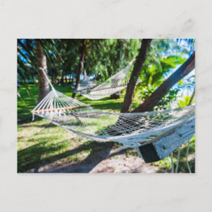 Hangmat op het strand, Fiji Briefkaart