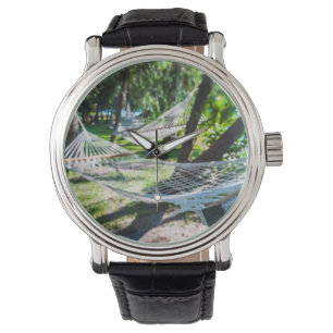Hangmat op het strand, Fiji Horloge
