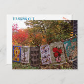 "Hangout" No 2 Carte Postale Vintage Clothesline (Devant / Derrière)