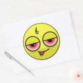 Hangover Face Ronde Sticker (Envelop)